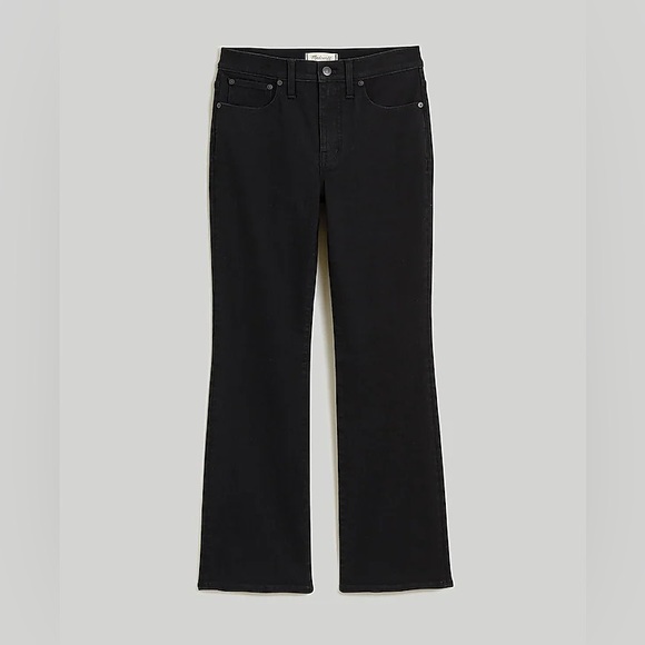 NWT Madewell Kick Out Crop Jeans - Black Rinse Wash - Multiple Sizes - Picture 5 of 11